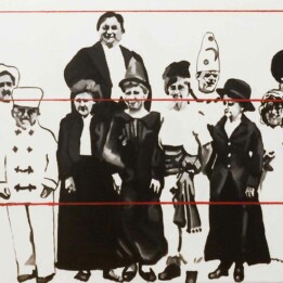 Erwin Wyjadłowski, Odpowiednia perspektywa, 30x60 cm, olej na płótnie, 2018