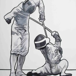 Erwin Wyjadłowski, bez tytułu, 134x145cm, olej na płótnie, 2019