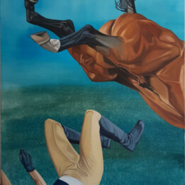 Erwin Wyjadłowski, bez tytułu, olej na płótnie, 200x150 cm, 2021