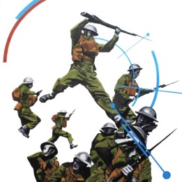 Erwin Wyjadłowski, bez tytułu, olej na płótnie,130x120 cm, 2019