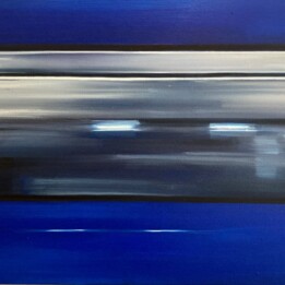 Paweł Słota, Przestrzenie ujawnione XCI, olej na płótnie, 50x70 cm, 2019