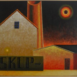 Dawid Zdobylak, Skup, olej, płótno, 85 × 90 cm, 2020.