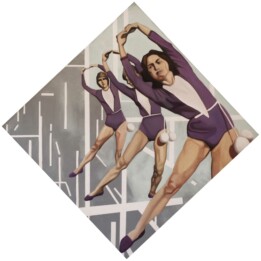 Erwin Wyjadłowski, bez tytułu, olej na płótnie, 95x95 cm, 2019-20