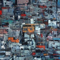 Megalopolis LXXXII (82), 2018, 100x150, praca sprzedana