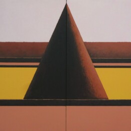 Magdalena Laskowska, Reverie 2020, akryl, 81x130 cm, 2020 ( 2 płótna o wymiarach 81 x 65 cm)