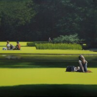 Magdalena Laskowska, Gorący maj, 54x73 cm,akryl, 2019