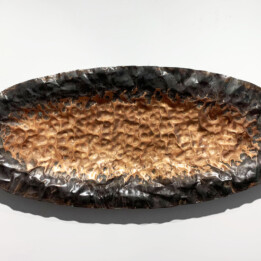 Karol Wycisk, Bez tytułu, około 75x175cm, miedź patynowana, 2021