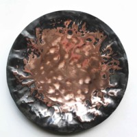 Karol Wycisk, Bez tytułu, średnica 45 cm, miedź, 2019