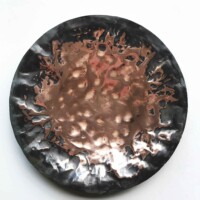 Karol Wycisk, Bez tytułu, średnica 45 cm, miedź, 2019