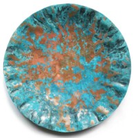 Karol Wycisk, Bez tytułu, średnica 45 cm, miedź, 2019