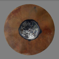 Karol Wycisk, Tożsamość 2, czarna stal, średnica 90 cm, 2019