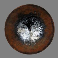 Karol Wycisk, Tożsamość, czarna stal, średnica 100 cm, 2018 sprzedana