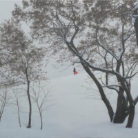 Magdalena Laskowska, Always the sun, 100x130 cm, alkid, 2017r.