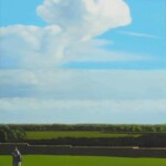 Magdalena Laskowska, Chmury - Czersk I, 120x90 cm, alkid, 2015