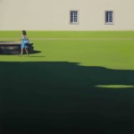 Magdalena Laskowska, Niezapominajka, 60x60 cm, alkid, 2017r.