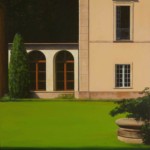 Magdalena Laskowska, Sztuka znikania w Otwocku Wielkim, 60x81 cm, alkid, 2017