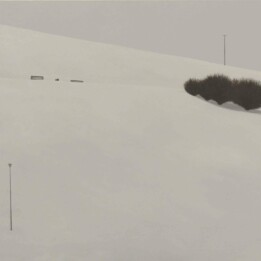 Magdalena Laskowska Zimowy teatr I., 89x116cm, alkid,2013 r.