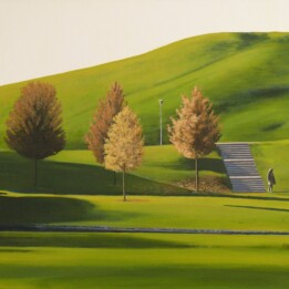 Magdalena Laskowska, Złote popołudnie ( Kopa Cwila) I, 38x46 cm, akryl, 2021