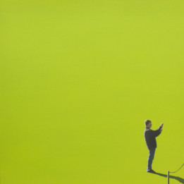 Magdalena Laskowska, Poza kadrem 60x60 cm, akryl, 2019