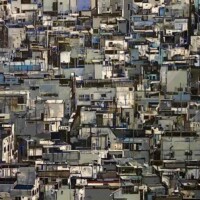 Artur Przebindowski, Megalopolis LXVII ( 67), akryl na płótnie, 100x150, 2016