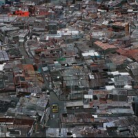 Artur Przebindowski, Megalopolis XLIX, akryl na płótnie, 2014