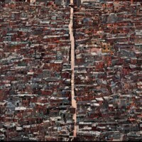 Artur Przebindowski, Megalopolis XXIV, akryl na płótnie, 2011