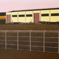 Ewelina Gumienna, bez tytułu, akryl na płótnie, 40x100 cm,2019