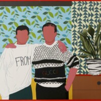 Ewelina Gumienna, bez tytułu, olej na płótnie, 80x79,5 cm,2019