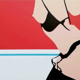 Będziesz wrzeszczeć jeszcze! jeszcze!, akryl, płótno, 100x160, 2019