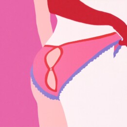 Malwina Jagóra, A Ty dotykasz mnie nadal, akryl na płótnie, 80x100 cm, 2020