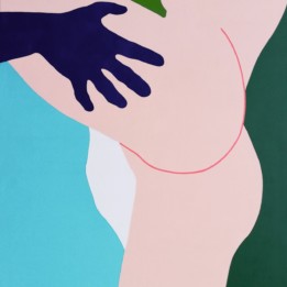 Malwina Jagóra, W magicznym natchnieniu, akryl na płótnie, 140x100 cm, 2020