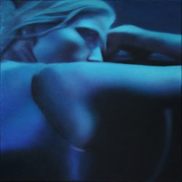 Agata Głogowska, bez tytułu, olej na płótnie, 50x50cm, 2022