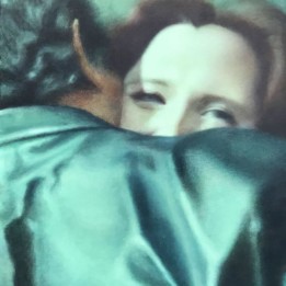 Agata Głogowska, Powitanie, 55x46cm, olej na płótnie, 2021