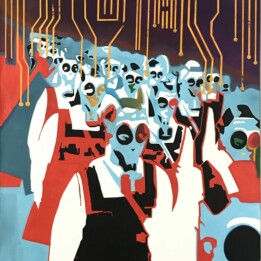 Erwin Wyjadłowski, bez tytułu, olej na płótnie, 180x160 cm, 2020