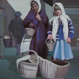 Wioleta Rzążewska, Dziatki, olej na płótnie, 73 x 100 cm, 2021