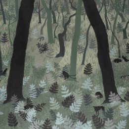 Michał Cygan, Miejsce,w którym umierają psy, akryl na płótnie, 2021