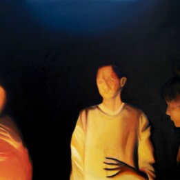 Aleksandra Bociańska, Z cyklu: sierpniowe noce, olej na płótnie, 105x120 cm, 2021