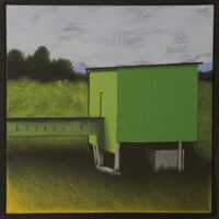 Ewelina Gumienna, bez tytułu, akryl na płótnie, 39,5x40 cm, 2018