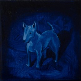 Aleksandra Bociańska, BULTERIER II, OLEJ NA PŁÓTNIE, 15 X 15, 2022