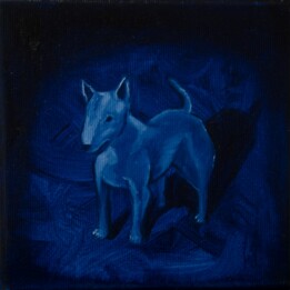 Aleksandra Bociańska, BULTERIER II, OLEJ NA PŁÓTNIE, 15 X 15, 2022