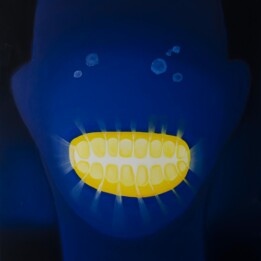 Aleksandra Bociańska, Wszyscy się pośmiejemy, olej na płótnie, 140x120cm, 2021