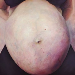 Julia Szymczykowska, Anita z Igą, olej na płótnie, 86x89cm, 2022