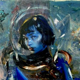 Piotr Starościc, Mimoid, olej na płótnie, 50x70cm, 2023