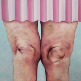 Julia Szymczykowska, Za niekamuflażem, olej na płótnie,73x92cm, 2022
