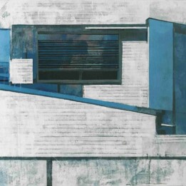 .Artur Przebindowski, seria Ściana, akryl na płótnie, 46x61 cm, 2023